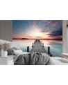 Decorative Wallpaper - Lake pier sunset | FEEBY