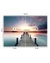 Decorative Wallpaper - Lake pier sunset | FEEBY
