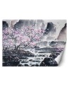 Beautiful Wallpapers - Cherry blossom on a mountain background | FEEBY
