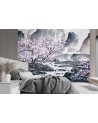 Beautiful Wallpapers - Cherry blossom on a mountain background | FEEBY