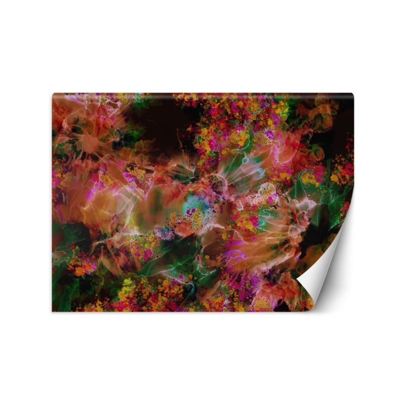 Wall mural - Abstract spots in red by Egle Minkuviene | FEEBY