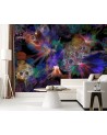 Unique wall mural - Cosmic colours by Egle Minkuviene | FEEBY