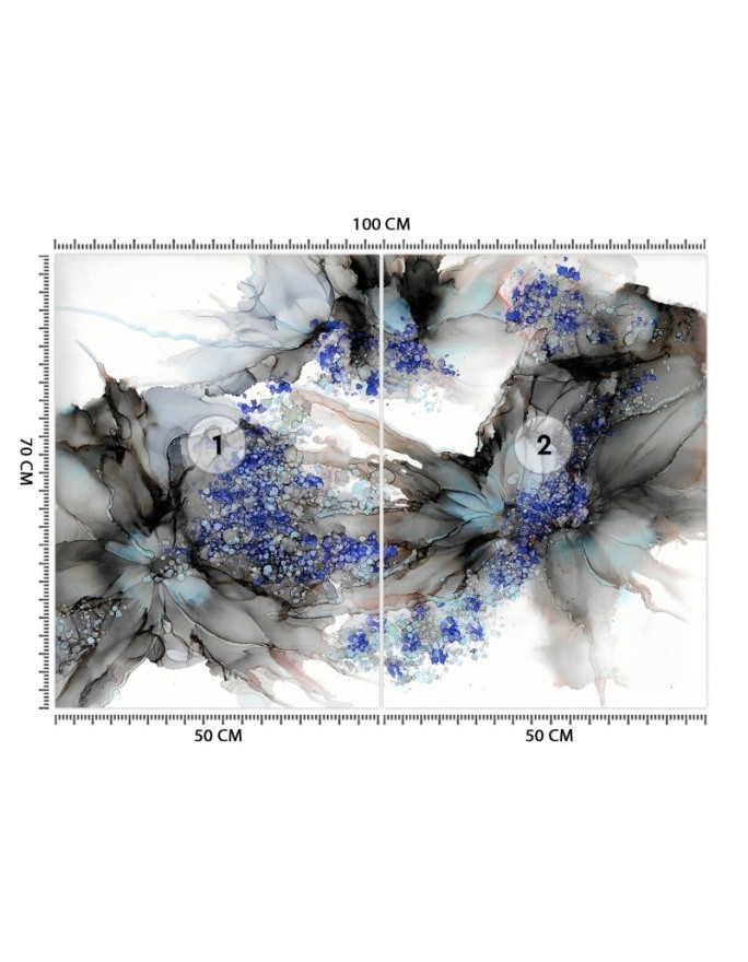 Wall mural - Flower pattern shapes Egle Minkuviene | FEEBY