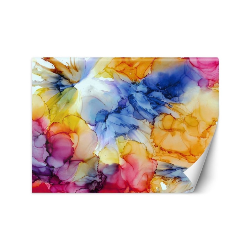 Wall mural - Abstract colours with paint Egle Minkuviene | FEEBY