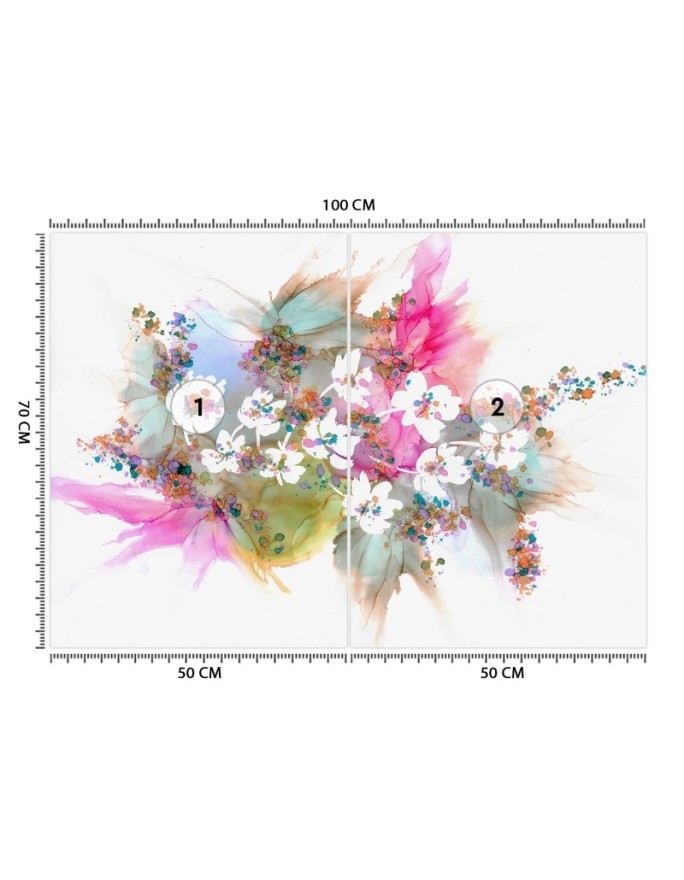 Modern wall mural - Bouquet of flowers Egle Minkuviene | FEEBY