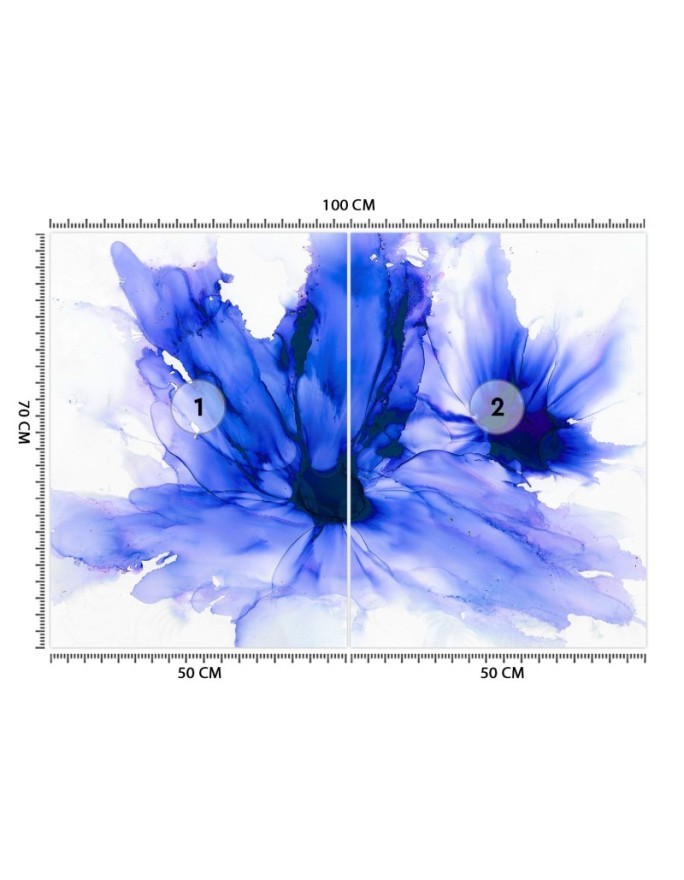 Stylish wall mural - Blue cornflowers Egle Minkuviene | FEEBY