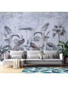Unique wall murals - Peacocks in the tropics Andrea Haase | FEEBY