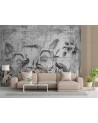 Inspirational Wallpapers - Peacocks in the tropics dark grey Andrea Haase | FEEBY