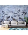Modern Wallpapers - Peacocks in the tropics purple Andrea Haase | FEEBY