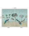 Exotic Wallpaper - Peacocks in the jungle dark green Andrea Haase | FEEBY