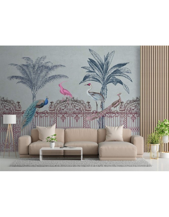 Wallpaper - Exotic birds pink Andrea Haase | FEEBY