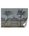 Exotic living room Wallpaper - Birds tropical palm trees Andrea Haase | FEEBY