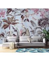 Exotic Wallpaper - Birds among the leaves purple Andrea Haase | FEEBY