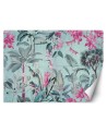 Mural - Birds among the leaves blue and pink Andrea Haase | FEEBY