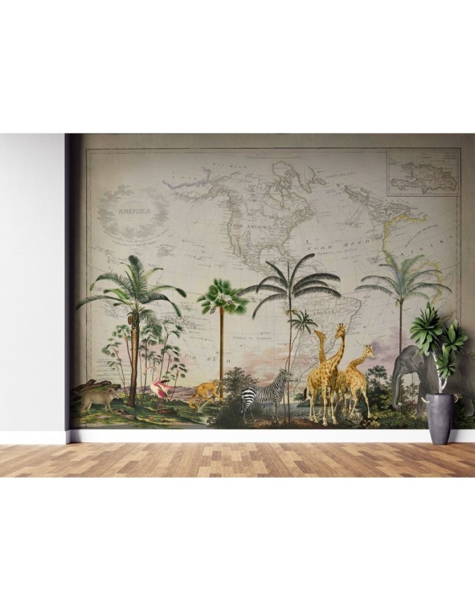 Wallpaper - Wild animals vintage Andrea Haase | FEEBY