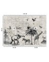 Wallpaper - Map and savannah vintage Andrea Haase | FEEBY