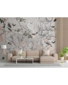 Designer Wallpaper - Vintage map and birds Andrea Haase | FEEBY