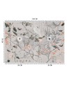 Designer Wallpaper - Vintage map and birds Andrea Haase | FEEBY