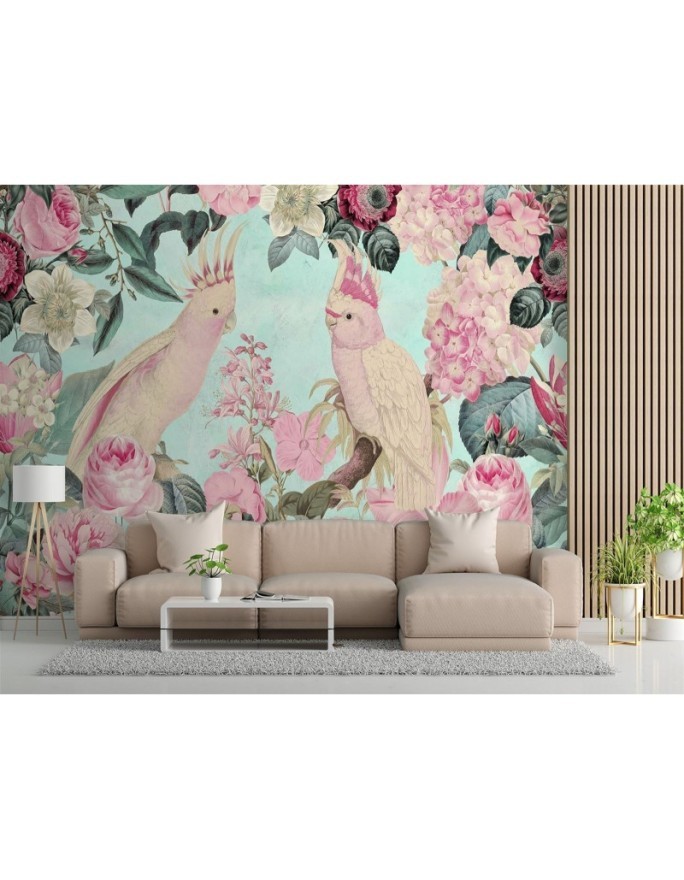 Exclusive Wallpapers - Pink parrots Andrea Haase | FEEBY