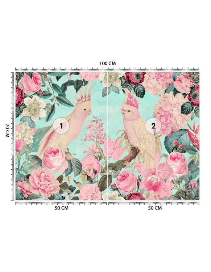 Exclusive Wallpapers - Pink parrots Andrea Haase | FEEBY