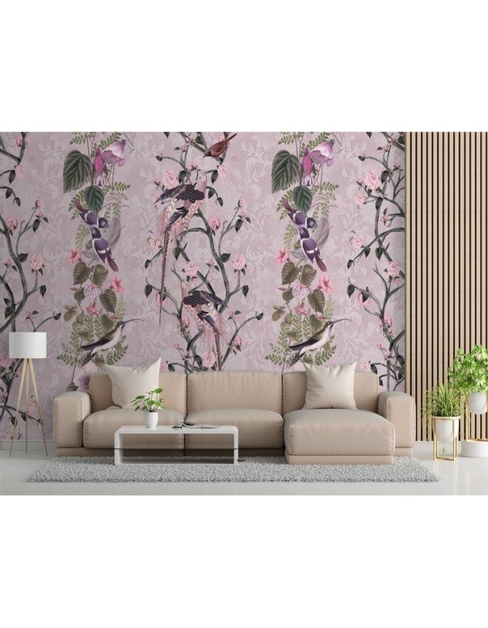 Modern Wallpapers - Pink leaf crops Andrea Haase | FEEBY