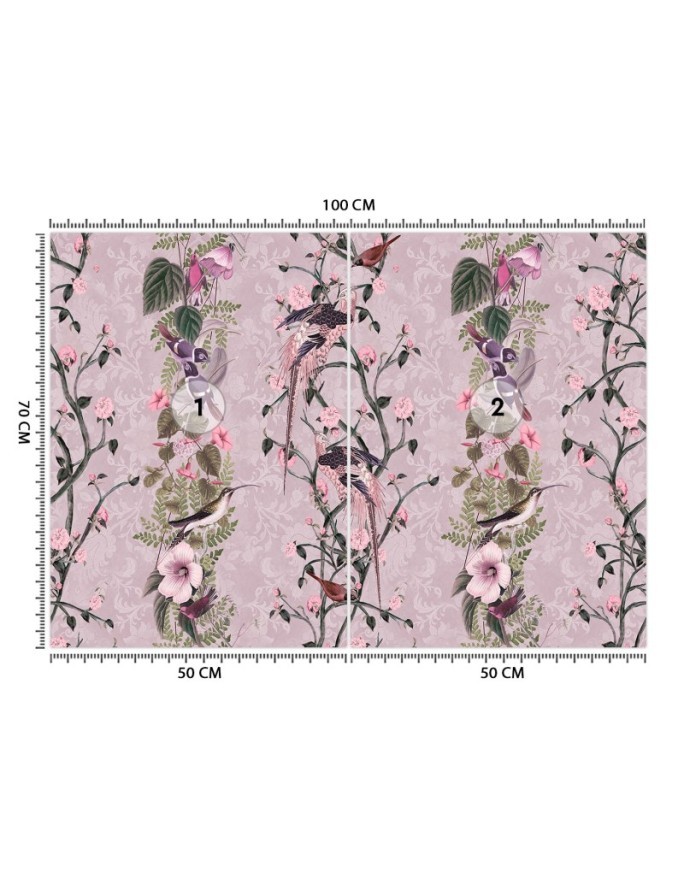 Modern Wallpapers - Pink leaf crops Andrea Haase | FEEBY