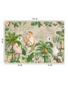 Most fashionable Wallpapers - Four parrots and an old map Andrea Haase | FEEBY