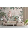 Most fashionable wall murals - 4 parrots and tropical plants Andrea Haase | FEEBY