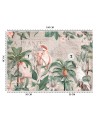 Most fashionable wall murals - 4 parrots and tropical plants Andrea Haase | FEEBY