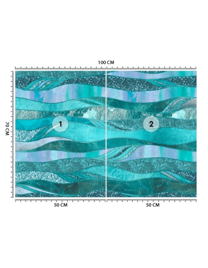 Texture wall murals - Blue textures Andrea Haase | FEEBY