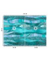 Texture wall murals - Blue textures Andrea Haase | FEEBY