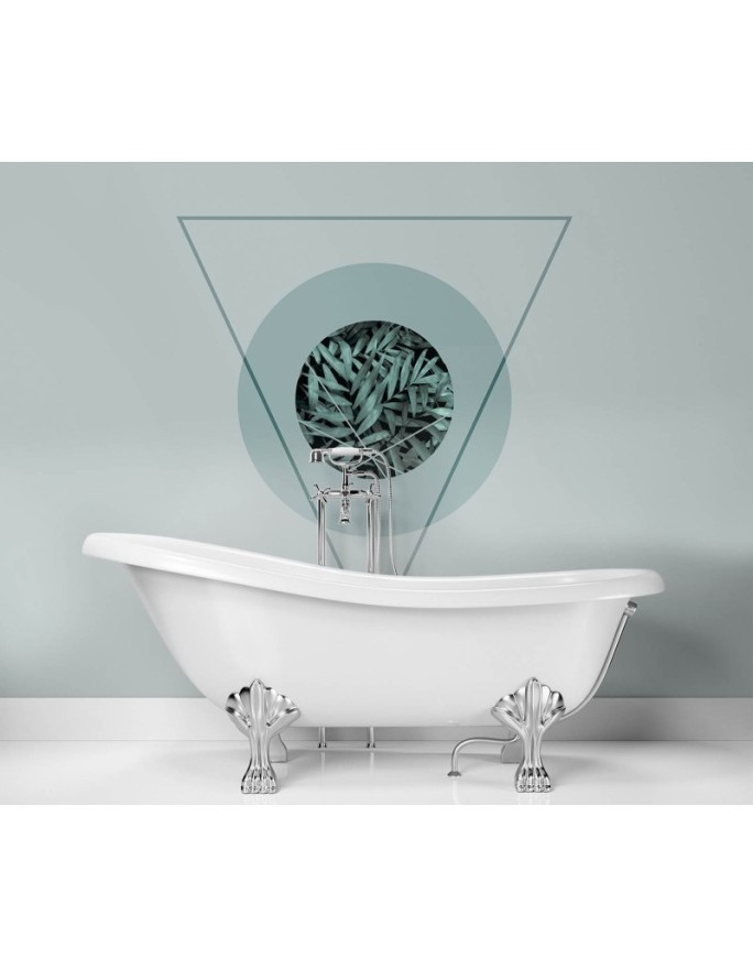Designer wall murals - Leaves and triangles Andrea Haase | FEEBY