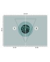 Designer wall murals - Leaves and triangles Andrea Haase | FEEBY