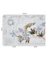 Exotic wall murals - Bird on a branch blue Andrea Haase | FEEBY