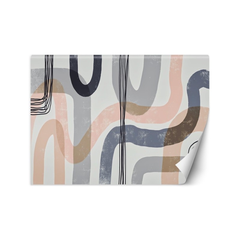 Modern wall mural - Beige boho lines Andrea Haase | FEEBY