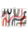 Exclusive wall mural - Pink boho lines Andrea Haase | FEEBY