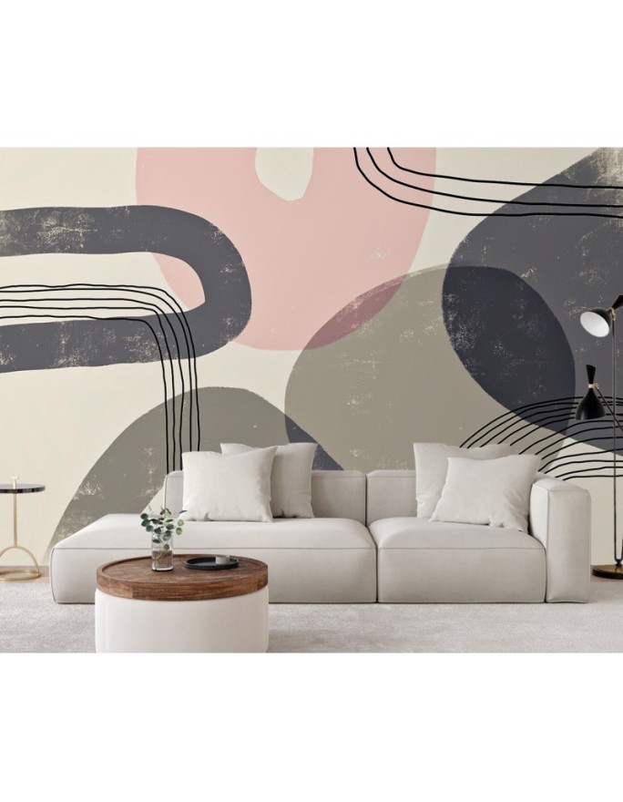 Stylish wall murals - Beige boho patterns Andrea Haase | FEEBY