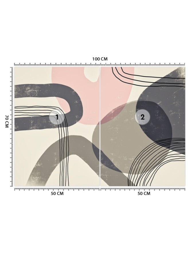 Stylish wall murals - Beige boho patterns Andrea Haase | FEEBY