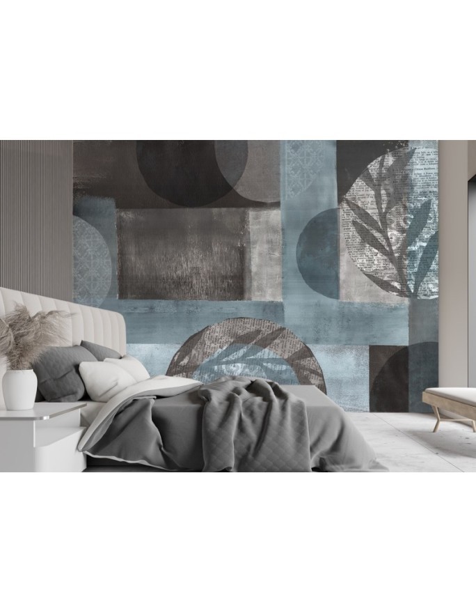Inspirational wall murals - Blue grey wind Andrea Haase | FEEBY