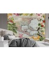 Wall mural - Colour map palm trees birds Andrea Haase | FEEBY