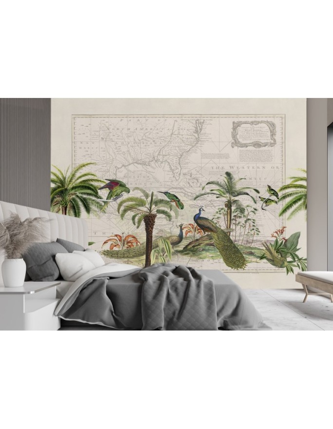 Exotic wall mural - African peacocks Andrea Haase | FEEBY