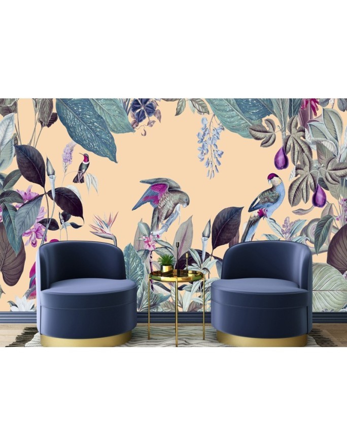 Original wall mural - Pink | FEEBY