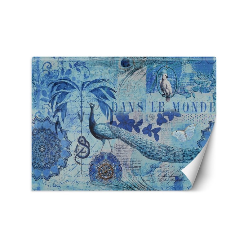 Modern Wallpapers - Blue old postcard Andrea Haase | FEEBY