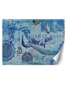 Modern Wallpapers - Blue old postcard Andrea Haase | FEEBY