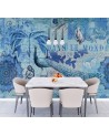 Modern Wallpapers - Blue old postcard Andrea Haase | FEEBY