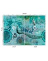 Original Wallpapers - Turquoise old postcard Andrea Haase | FEEBY