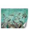 Exclusive Wallpapers - Turquoise peacocks in leaves Andrea Haase | FEEBY