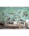 Exclusive Wallpapers - Turquoise peacocks in leaves Andrea Haase | FEEBY