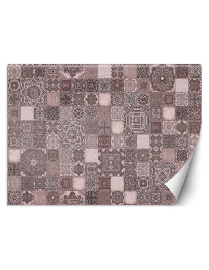 Stylish Wallpaper - Moroccan pink mosaic Andrea Haase | FEEBY