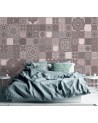 Stylish Wallpaper - Moroccan pink mosaic Andrea Haase | FEEBY